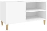 vidaXL Plattenschrank Wei&szlig; 84,5x38x48 cm Holzwerkstoff 831941