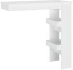 vidaXL Wand-Bartisch Wei&szlig; 102x45x103,5 cm Holzwerkstoff 811781
