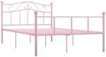 vidaXL Bettgestell Rosa Metall 120x200 cm618308