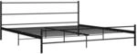 vidaXL Bettgestell Schwarz Metall 200x200 cm Modell 5618460
