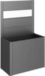 Biohort Sichtschutz zu Belvedere 100 1Stk mit Acrylglas Dunkelgrau-Metallic