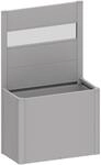 Biohort Sichtschutz zu Belvedere 100 1Stk mit Acrylglas Silber-Metallic
