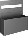 Biohort Sichtschutz zu Belvedere 150 1Stk mit Acrylglas Dunkelgrau-Metallic