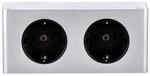 kalb Steckdosenleiste 2 Fach zur Montage 2x 230V 140x46x62,5 mm Kabel ohne Stecker