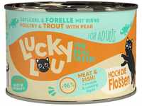 Lucky Lou Katzen-Nassfutter Lifestage Adult Geflügel & Forelle 200 g