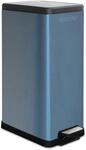 KARAT M&uuml;lleimer Zack aus Hochwertigem Edelstahl mit Absenkautomatik Blau Metallic