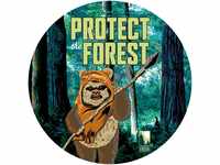 Komar Vliesfototapete Dot Star Wars Protect the Forest selbstklebend Ø 125 cm