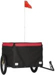 vidaXL Fahrradanh&auml;nger Schwarz und Rot 45 kg Eisen 94090