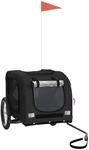 vidaXL Fahrradanh&auml;nger Hunde Schwarz Oxford-Gewebe und Eisen 93884