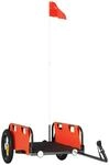 vidaXL Fahrradanh&auml;nger Orange Oxford-Gewebe und Eisen 94159