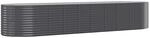 vidaXL Hochbeet Verzinkter Stahl 396x100x68 cm Anthrazit 319076