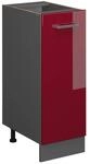 Vicco Apothekerschrank R-Line Bordeaux Hochglanz/Anthrazit 30 cm ohne Arbeitsplatte
