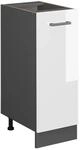 Vicco Apothekerschrank R-Line Wei&szlig; Hochglanz/Anthrazit 30 cm ohne Arbeitsplatte