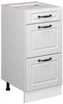 Vicco K&uuml;chenunterschrank R-Line Wei&szlig; Landhaus/Wei&szlig; 40 cm mit Schubladen ohne