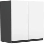 Vicco H&auml;ngeschrank R-Line H&auml;ngender K&uuml;chenschrank Wei&szlig;/Anthrazit 60 cm J-Shape