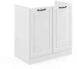 Vicco Sp&uuml;lenunterschrank R-Line Wei&szlig; Landhaus/Wei&szlig; 80 cm ohne Arbeitsplatte