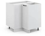Vicco Eckunterschrank Fame-Line Wei&szlig; Landhaus/Wei&szlig; 81 cm ohne Arbeitsplatte