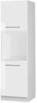 Vicco Herdumbauschrank Fame-Line Wei&szlig; Hochglanz/Wei&szlig; 60 cm mit Offenem Regal