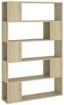 vidaXL B&uuml;cherregal Raumteiler Sonoma-Eiche 100x24x155 cm Holzwerkstoff
