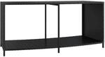 vidaXL Outdoor-Regale 2 Stk Schwarz Poly Rattan 362264