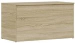 vidaXL Aufbewahrungstruhe Sonoma-Eiche 84x42x46 cm Holzwerkstoff