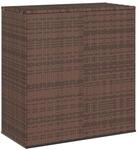 vidaXL Garten-Kissenbox PE Rattan 100x49x103,5 cm Braun