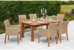 Merxx Gartenm&ouml;bel-Set Ranzano 7-teilig Doppelausziehtisch