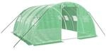 vidaXL Gew&auml;chshaus mit Stahlrahmen Gr&uuml;n 16 m&sup2; 4x4x2 m 3188061