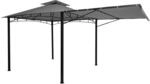 MCW Pergola F94 Stahl mit Seitenwand Grau