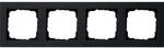 Gira Abdeckrahmen 4-Fach Serie E2 Schwarz Matt