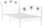 vidaXL Einzelbett mit Fu&szlig;ball-Design Wei&szlig; Metall 90x200 cm779346