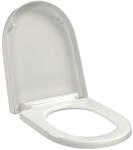 vidaXL Toilettensitz mit Absenkautomatik und Quick-Release Wei&szlig; Eckig 141765