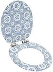 vidaXL Toilettensitz mit Soft-Close-Deckel MDF Porzellan-Design 143934