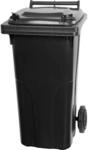 PROREGAL M&uuml;lltonne Mgb 120 Liter HDPE-Kunststoff Grau/Schwarz