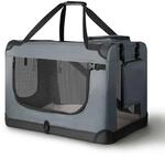 Juskys Faltbare Hundetransportbox Lassie S Dunkelgrau