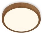 Brilo LED Aufbauleuchte Runa Wood Warmwei&szlig;e Lichtfarbe 38 cm Holzfarbig