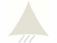 AMANKA Polyester Sonnensegel Wasserabweisend - 4 x 4 x 4 m Dreieck Beige