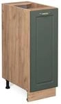 Vicco Apothekerschrank Fame-Line Gr&uuml;n-Gold Landhaus/Goldkraft Eiche 30 cm ohne