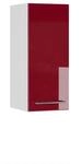 Vicco H&auml;ngeschrank Fame-Line H&auml;ngender K&uuml;chenschrank Bordeaux Hochglanz/Wei&szlig; 30