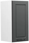Vicco H&auml;ngeschrank R-Line H&auml;ngender K&uuml;chenschrank Anthrazit Landhaus/Wei&szlig; 30 cm