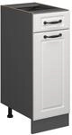 Vicco K&uuml;chenunterschrank R-Line Wei&szlig; Landhaus/Anthrazit 30 cm ohne Arbeitsplatte