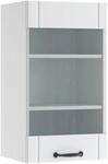 Vicco K&uuml;chenglasschrank Fame-Line Glash&auml;ngeschrank Wei&szlig; Landhaus/Wei&szlig; 40 cm