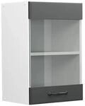 Vicco K&uuml;chenglasschrank R-Line Glash&auml;ngeschrank Anthrazit Landhaus/Wei&szlig; 40 cm