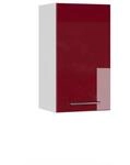 Vicco H&auml;ngeschrank Fame-Line H&auml;ngender K&uuml;chenschrank Bordeaux Hochglanz/Wei&szlig; 40