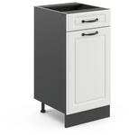 Vicco K&uuml;chenunterschrank R-Line Wei&szlig; Landhaus/Anthrazit 40 cm ohne...