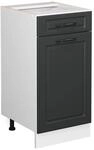 Vicco K&uuml;chenunterschrank R-Line Anthrazit Landhaus/Wei&szlig; 40 cm ohne Arbeitsplatte