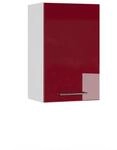 Vicco H&auml;ngeschrank Fame-Line H&auml;ngender K&uuml;chenschrank Bordeaux Hochglanz/Wei&szlig; 45