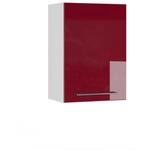 Vicco H&auml;ngeschrank Fame-Line H&auml;ngender K&uuml;chenschrank Bordeaux Hochglanz/Wei&szlig; 50