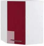 Vicco Eckh&auml;ngeschrank Fame-Line K&uuml;chen-Eckschrank Bordeaux Hochglanz/Wei&szlig; 57...