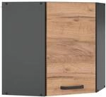 Vicco Eckh&auml;ngeschrank R-Line K&uuml;chen-Eckschrank Goldkraft Eiche/Anthrazit 57 cm
